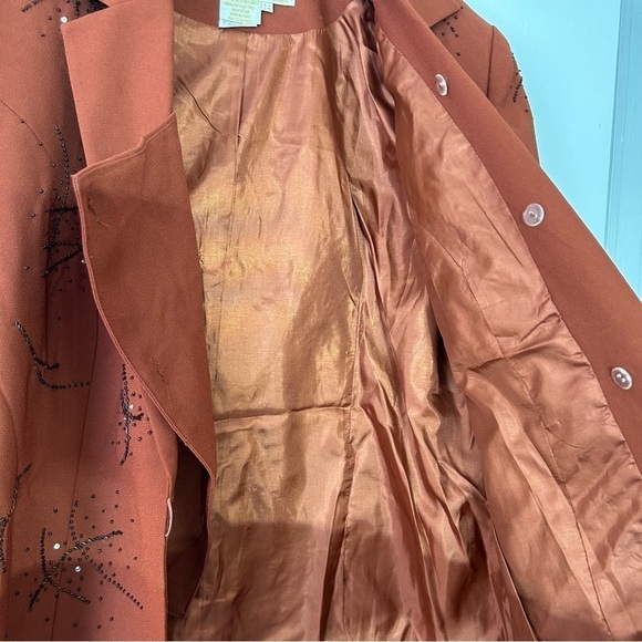 Vintage 70s Fifth Sunday Exclusive Sequin Shell Blazer Jacket plus size 14 - Picture 5 of 7